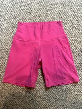 Aritzia Hot Pink High-Rise Bike Shorts